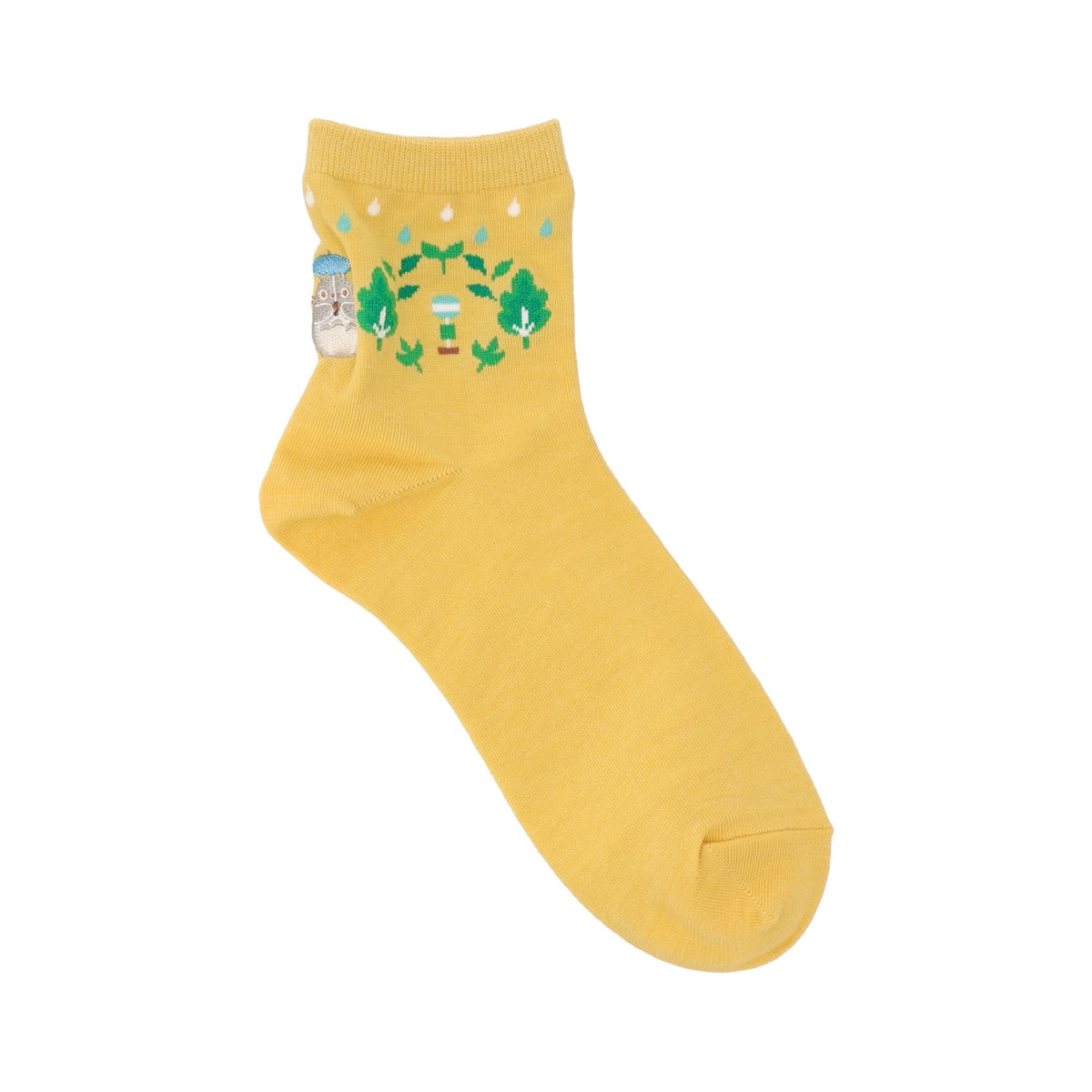 Studio Ghibli 13 cm Short Socks 23-25 cm (4 Types) - Totoro Mustard - official view 1