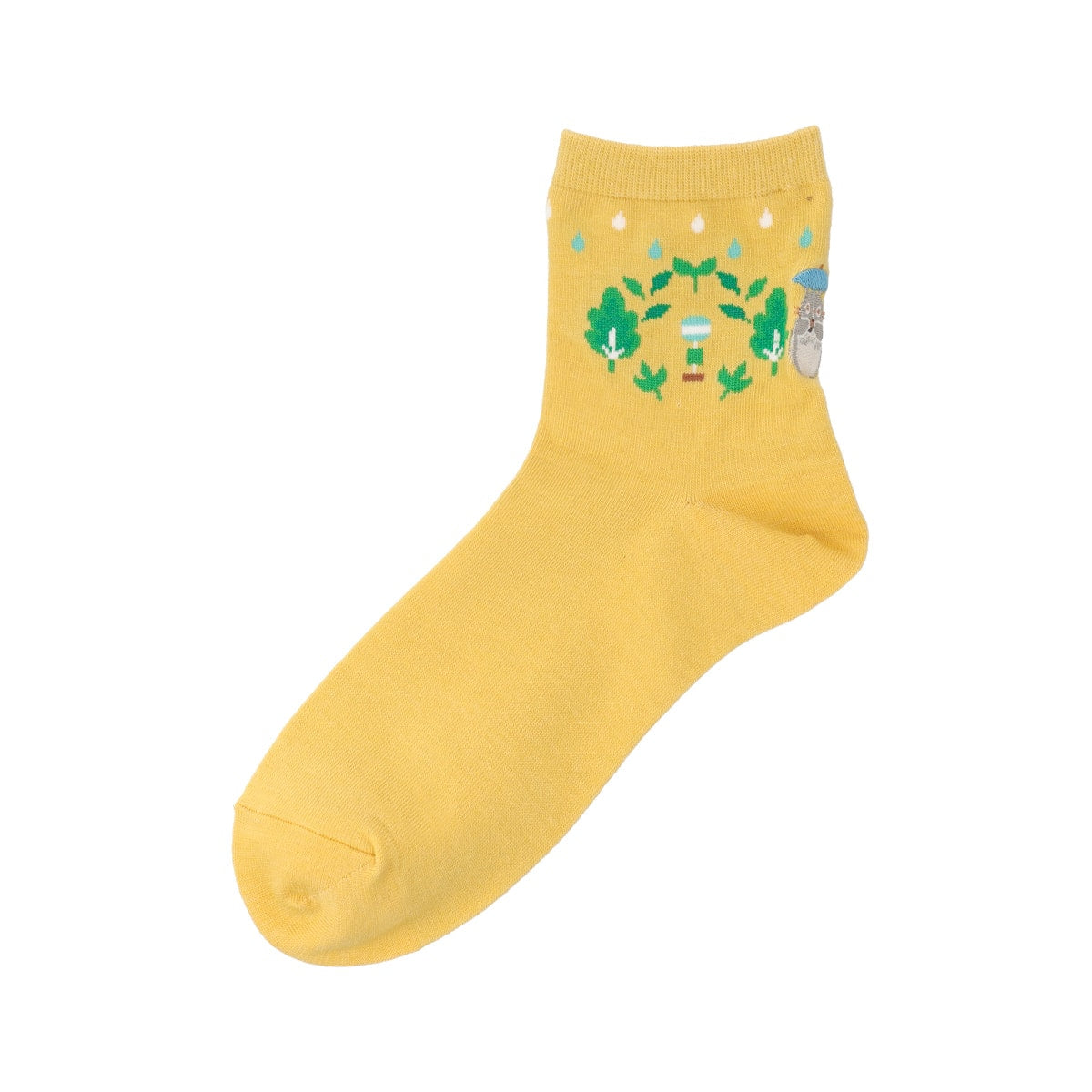 Studio Ghibli 13 cm Short Socks 23-25 cm (4 Types) - Totoro Mustard - official view 2