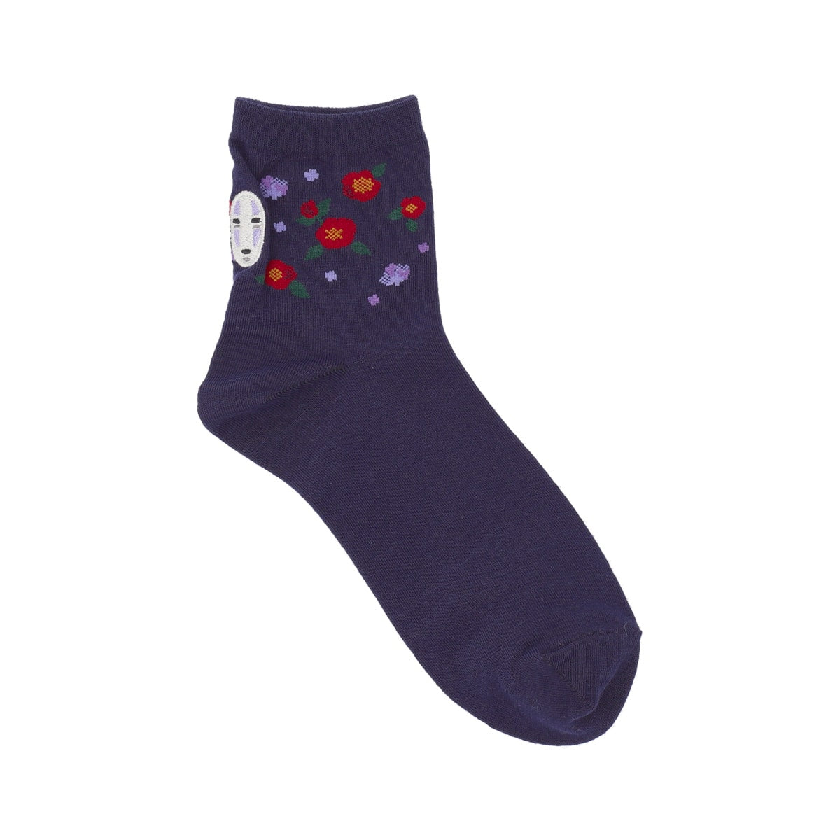 Studio Ghibli 13 cm Short Socks 23-25 cm (4 Types) - No-Face Blue-Purple - official view 7