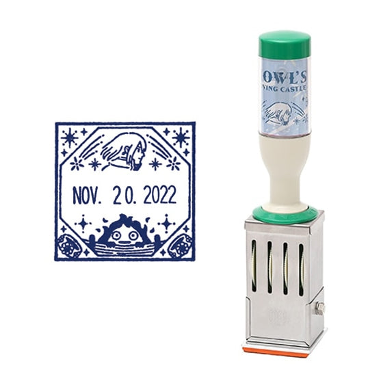 Studio Ghibli Adjustable Date Stamps (2 Types) - Howl and Calcifer - official view 5