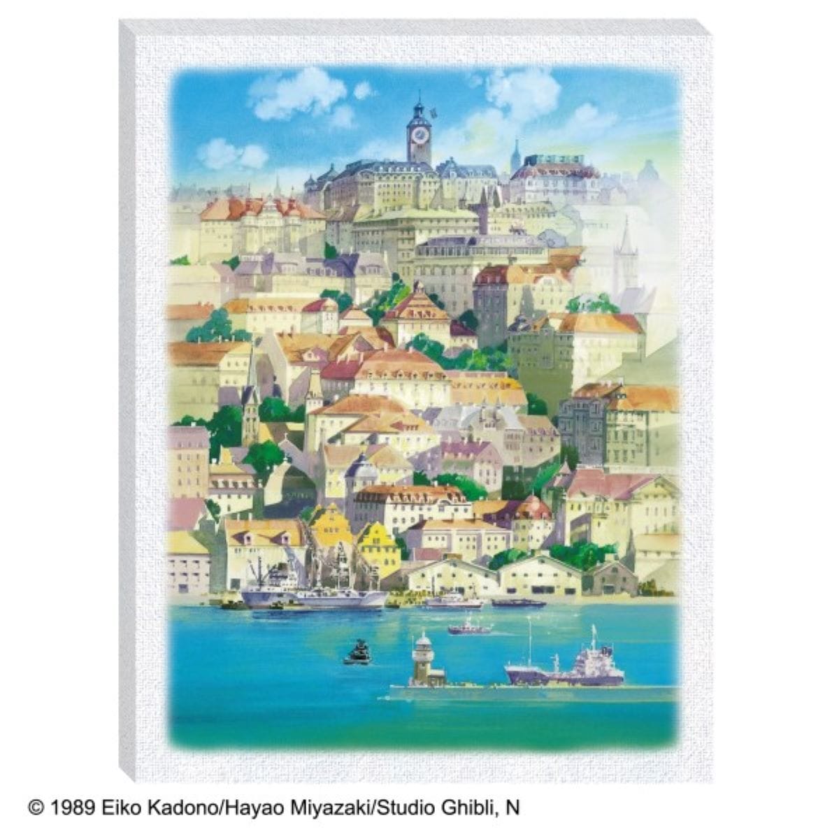 Studio Ghibli - Artboard Jigsaw Puzzles, 366 Pieces (8 Types) - A Town Floating on the Sea - official view 4