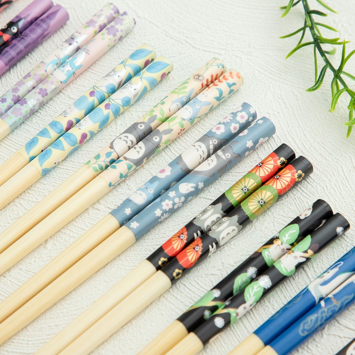 Studio Ghibli Bamboo Chopsticks 21 cm (5 Types) - Totoro Flower Dance - official view 7