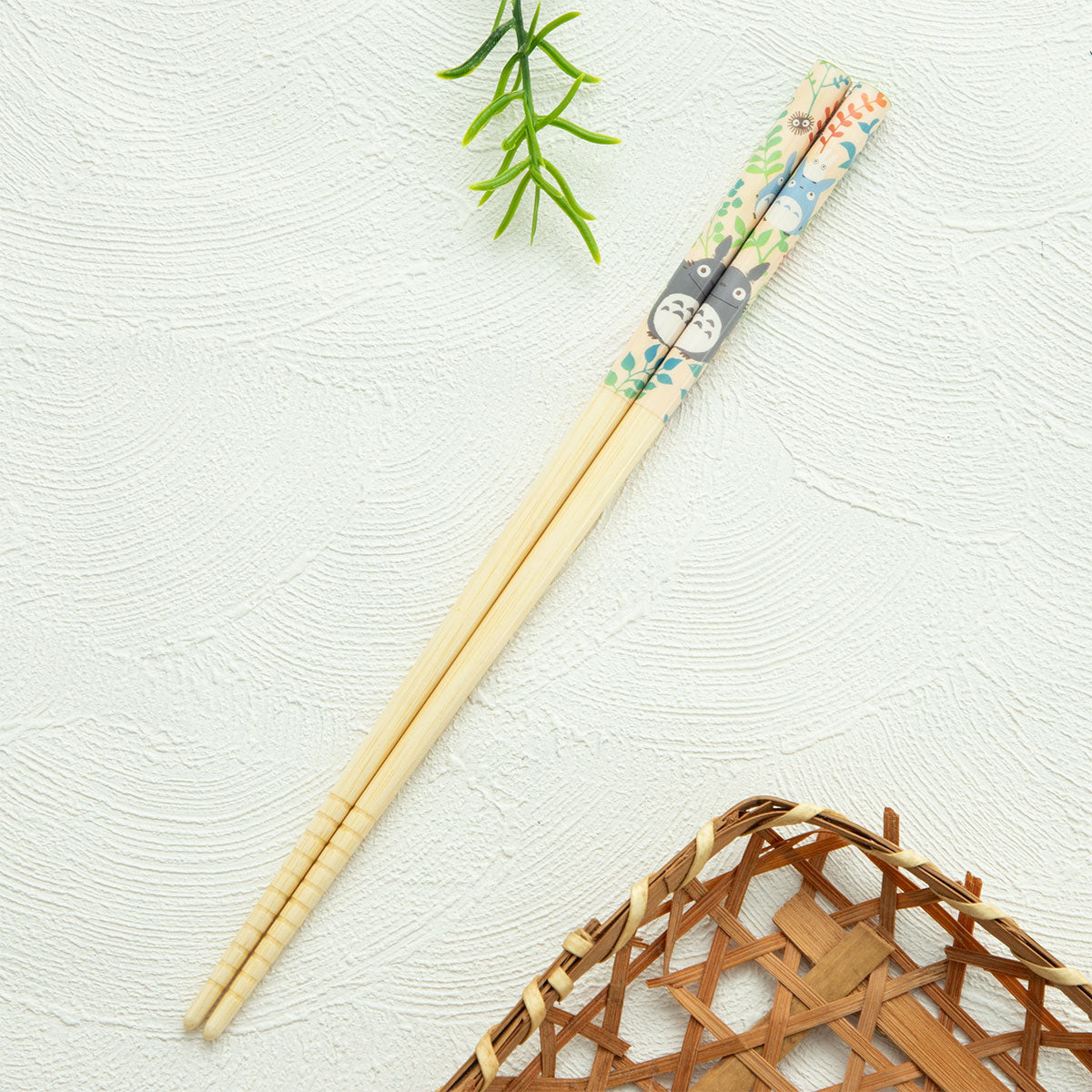 Studio Ghibli Bamboo Chopsticks 21 cm (5 Types) - Totoro White - official view 9