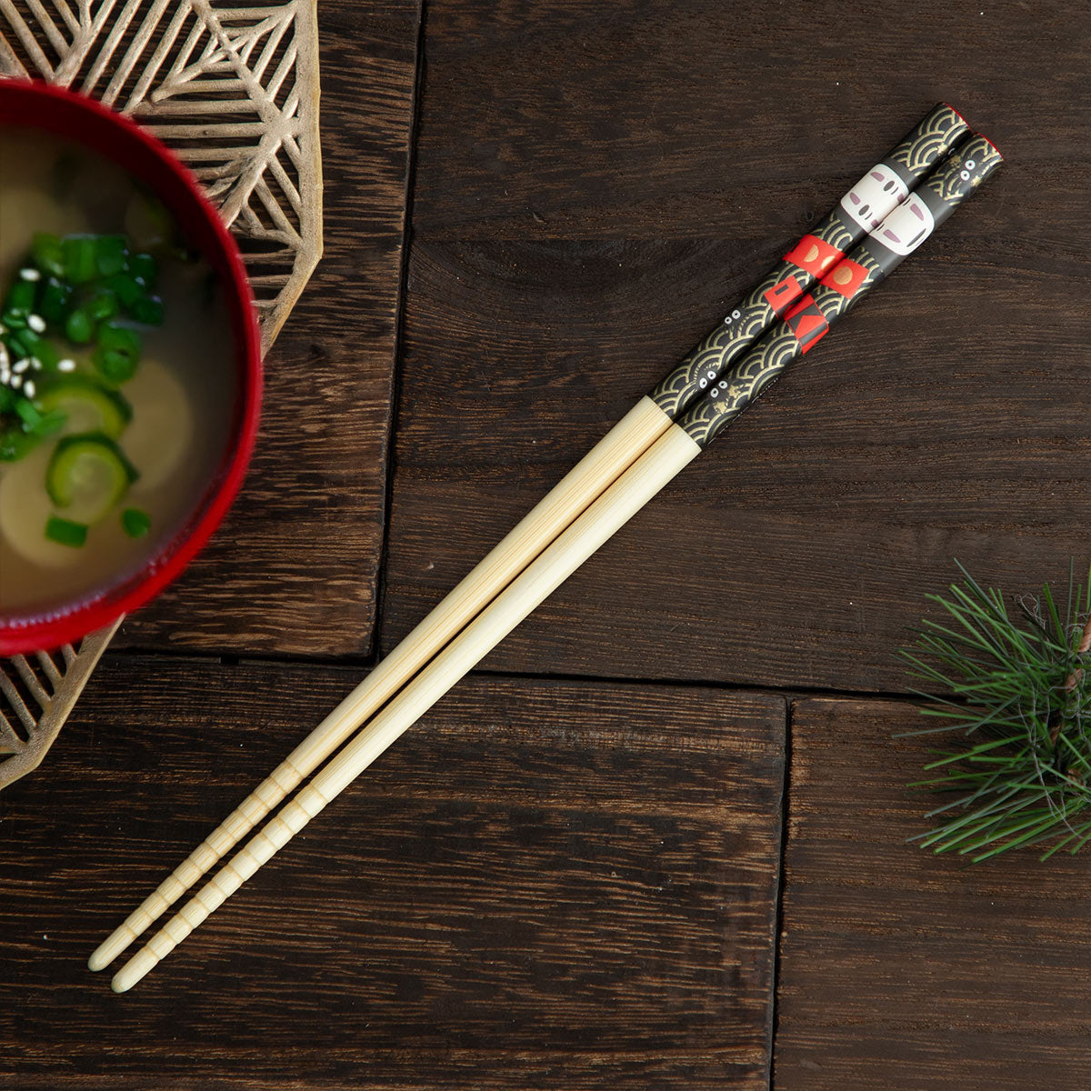 Studio Ghibli Bamboo Chopsticks 21 cm (5 Types) - Spirited Away Japanese Pattern - official view 20