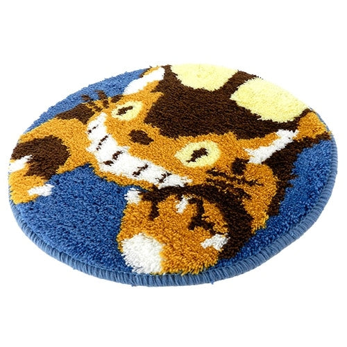 Studio Ghibli Catbus and Jiji Round Chair Pads (2 Types) - Catbus Night Forest - official view 2