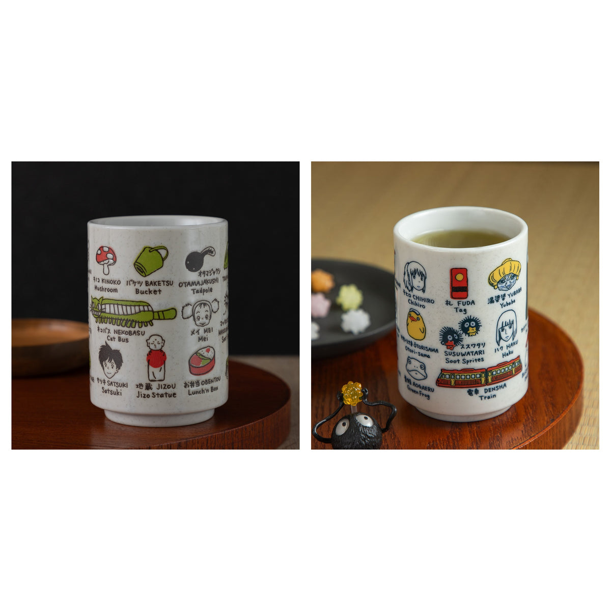 Studio Ghibli - Character Lineup Yunomi Teacups (2 Types) - Complete Set with all listed models