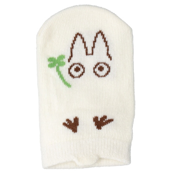 Studio Ghibli Character Puppet Sneaker Socks 9-14 cm (3 Types) - White Totoro Off-White - official view 1