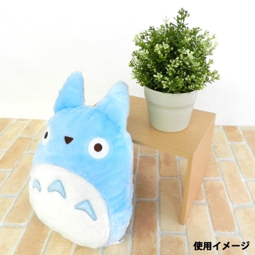 Studio Ghibli Character-Shaped Memory-Foam Cushions (3 Types) - Blue Totoro - official view 12