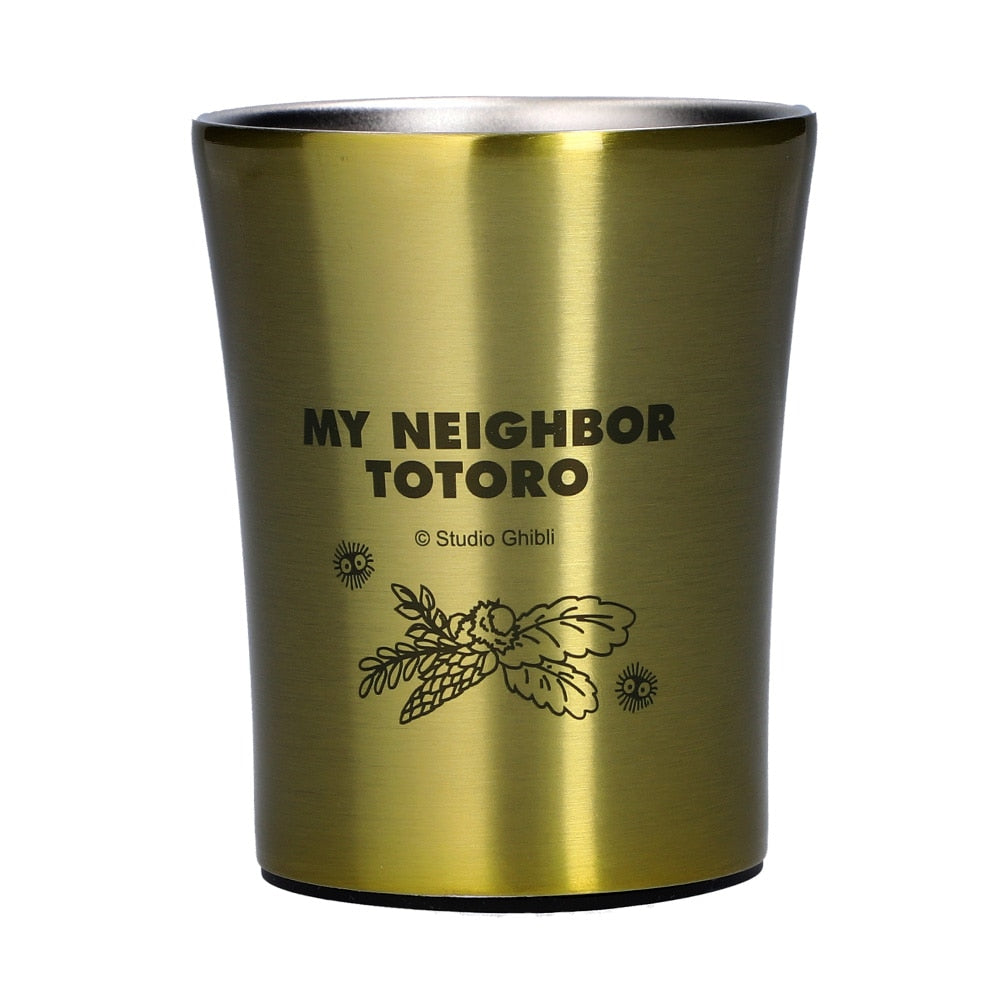 Studio Ghibli Coffee Cup Holders 240 ml (2 Types) - Gold Totoro - official view 11