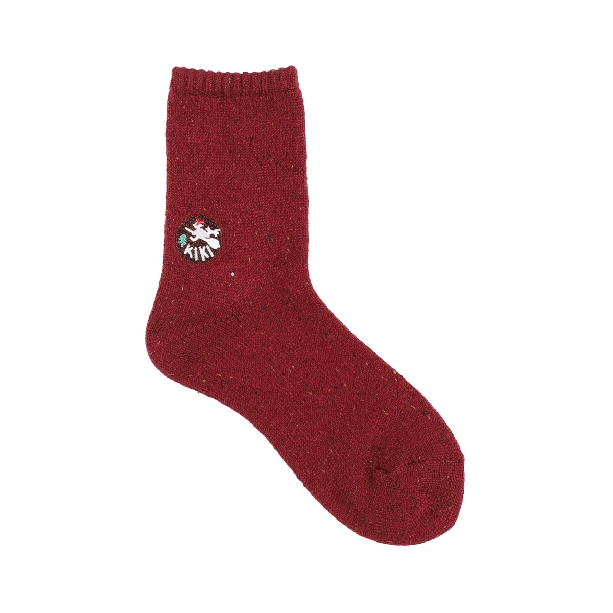 Studio Ghibli - Colour-Flecked Crew Socks 23-25 cm (4 Types) - Kiki Cake - Red - official view 5