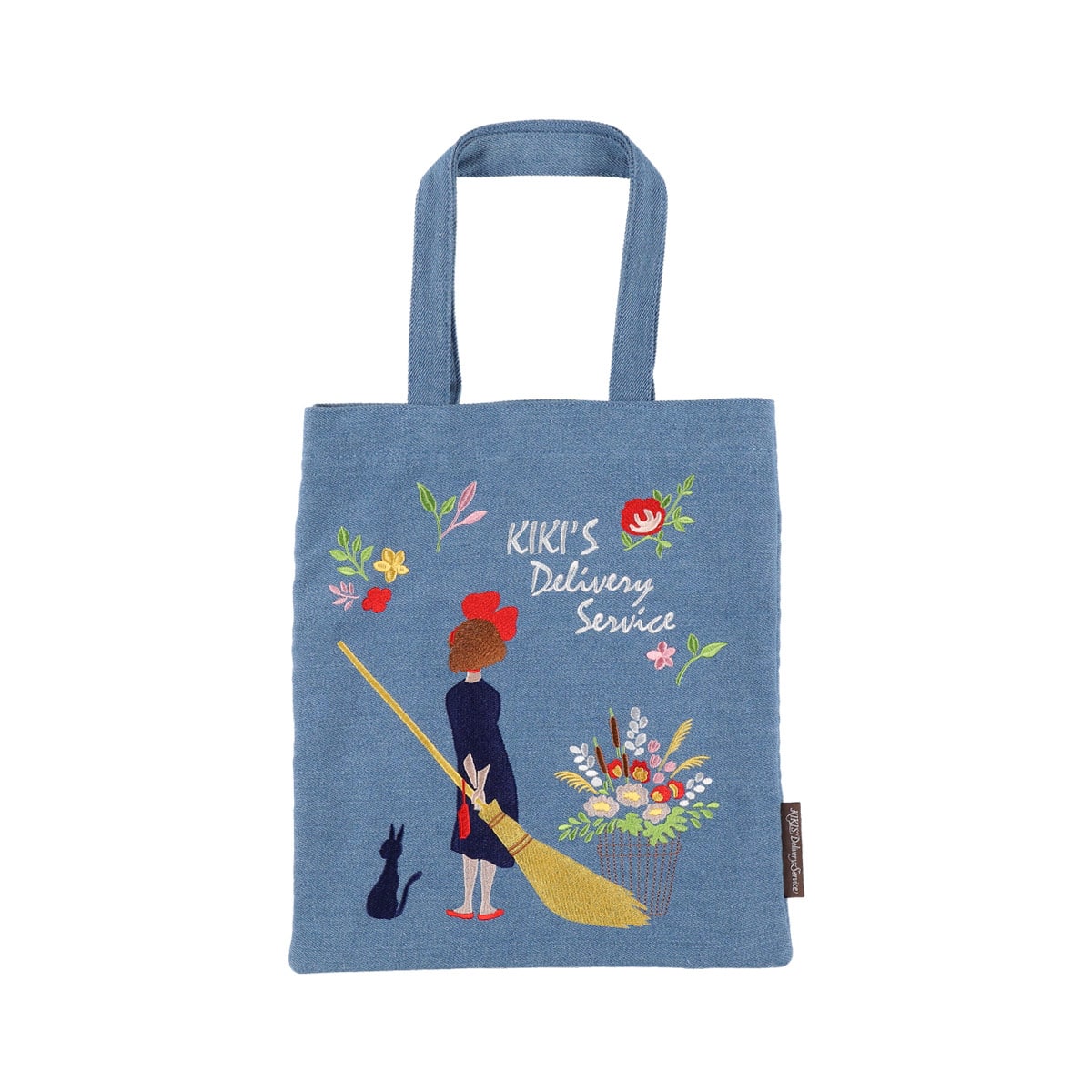 Studio Ghibli Denim Embroidery Tote Bags (4 Types) - Kiki Vertical Tote - official view 31