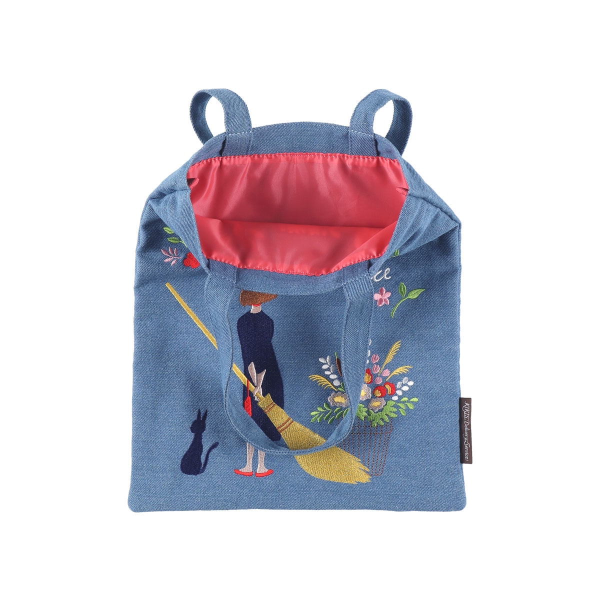 Studio Ghibli Denim Embroidery Tote Bags (4 Types) - Kiki Vertical Tote - official view 33