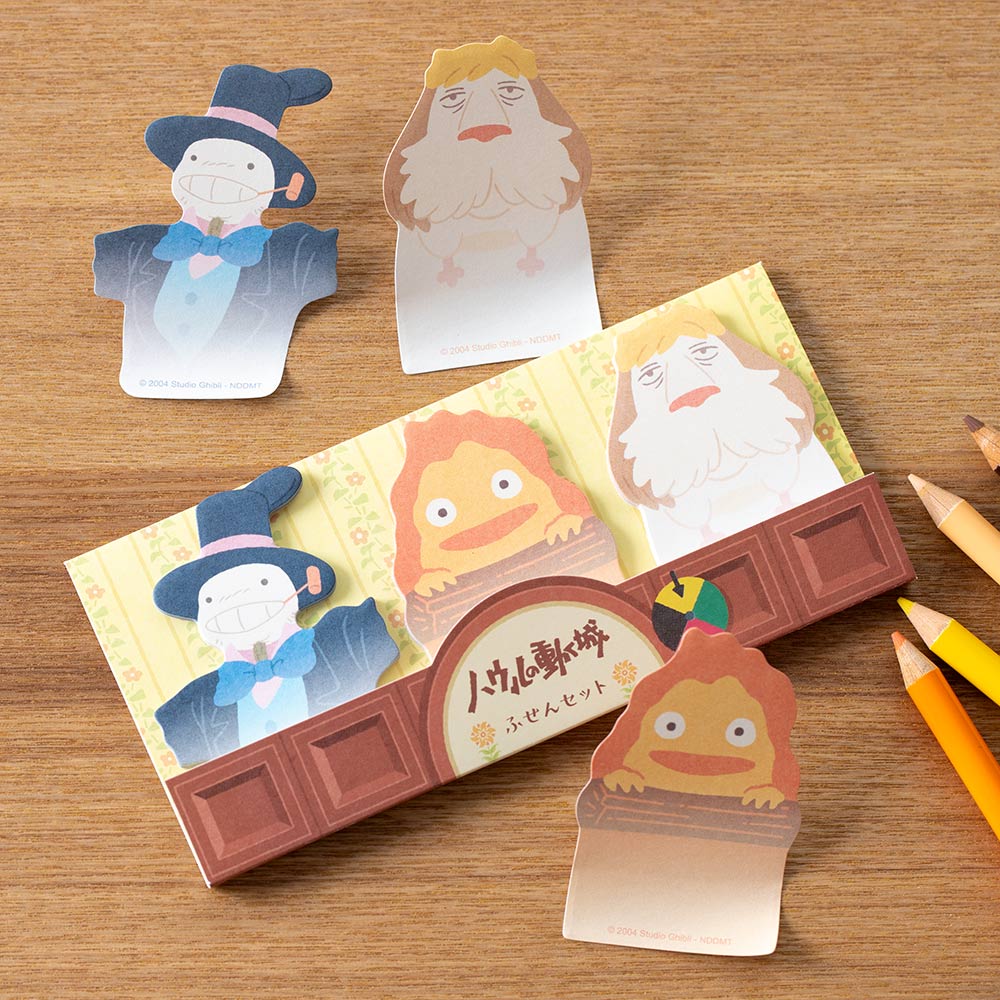 Studio Ghibli - Die-Cut Sticky Note Packs (3 Types) - Howl's Moving Castle - official view 12