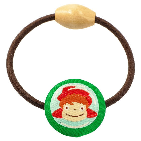 Studio Ghibli Fabric-Covered Button Hair Ties (3 Types) - Ponyo - official view 3