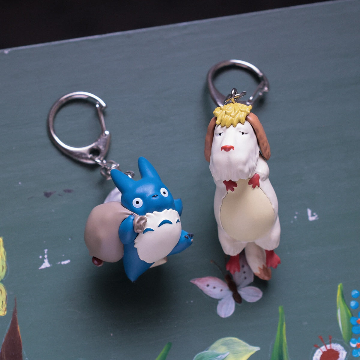 Studio Ghibli - Figural Keyrings (14 Types) - Blue Totoro and White Totoro - official view 19