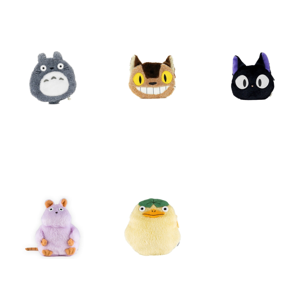 Studio Ghibli - Fluffy Character Coin Purses (5 Types) - Complete Set, one of each listed model