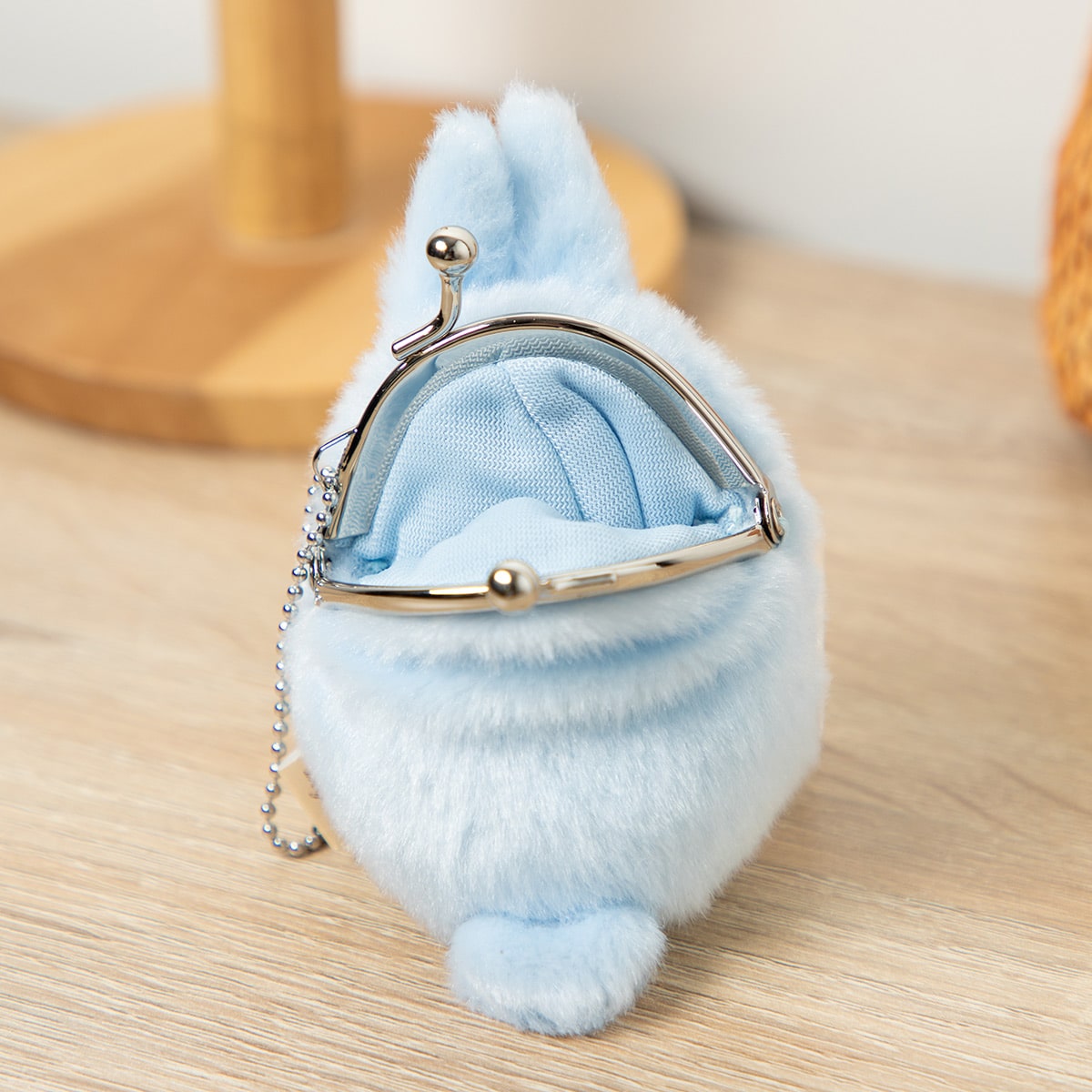Studio Ghibli - Fluffy Mini Clasp Purses (9 Types) - Blue Totoro - official view 7