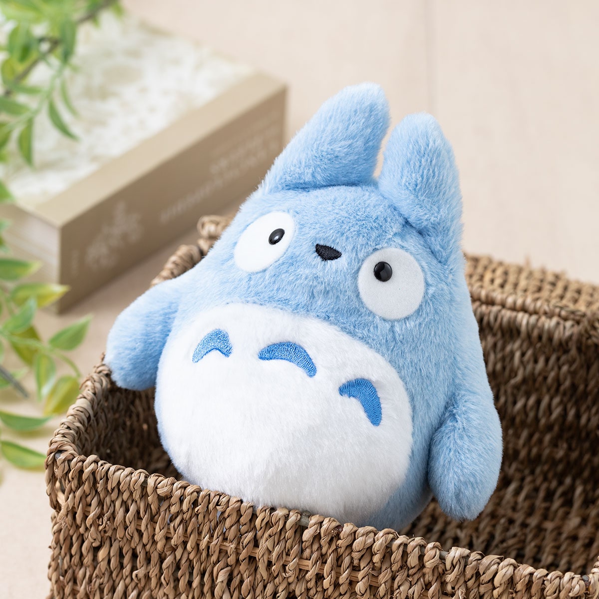 Studio Ghibli - Fluffy Otedama Plush M (7 Types) - Blue Totoro - official view 7