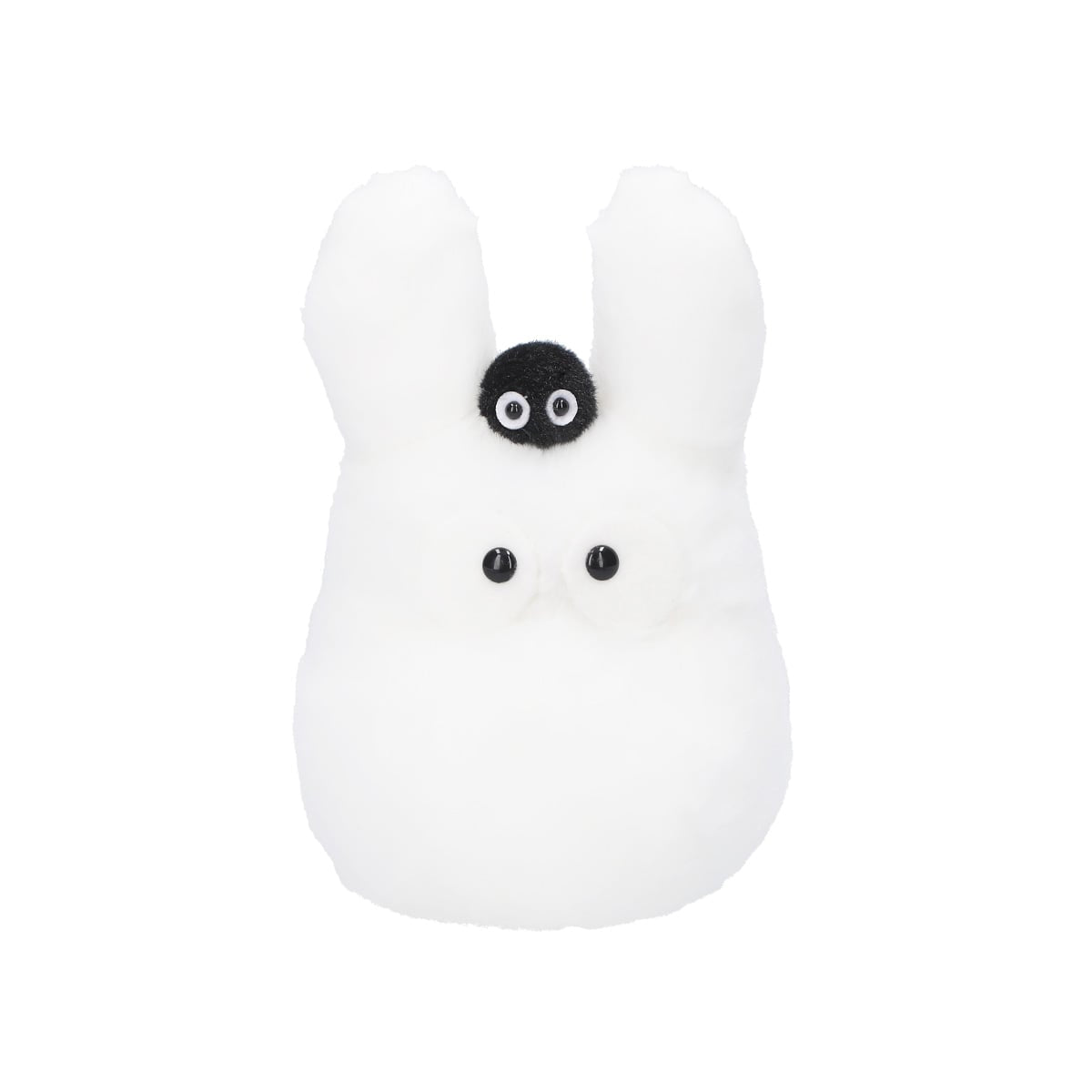 Studio Ghibli - Fluffy Otedama Plush M (7 Types) - White Totoro - official view 14