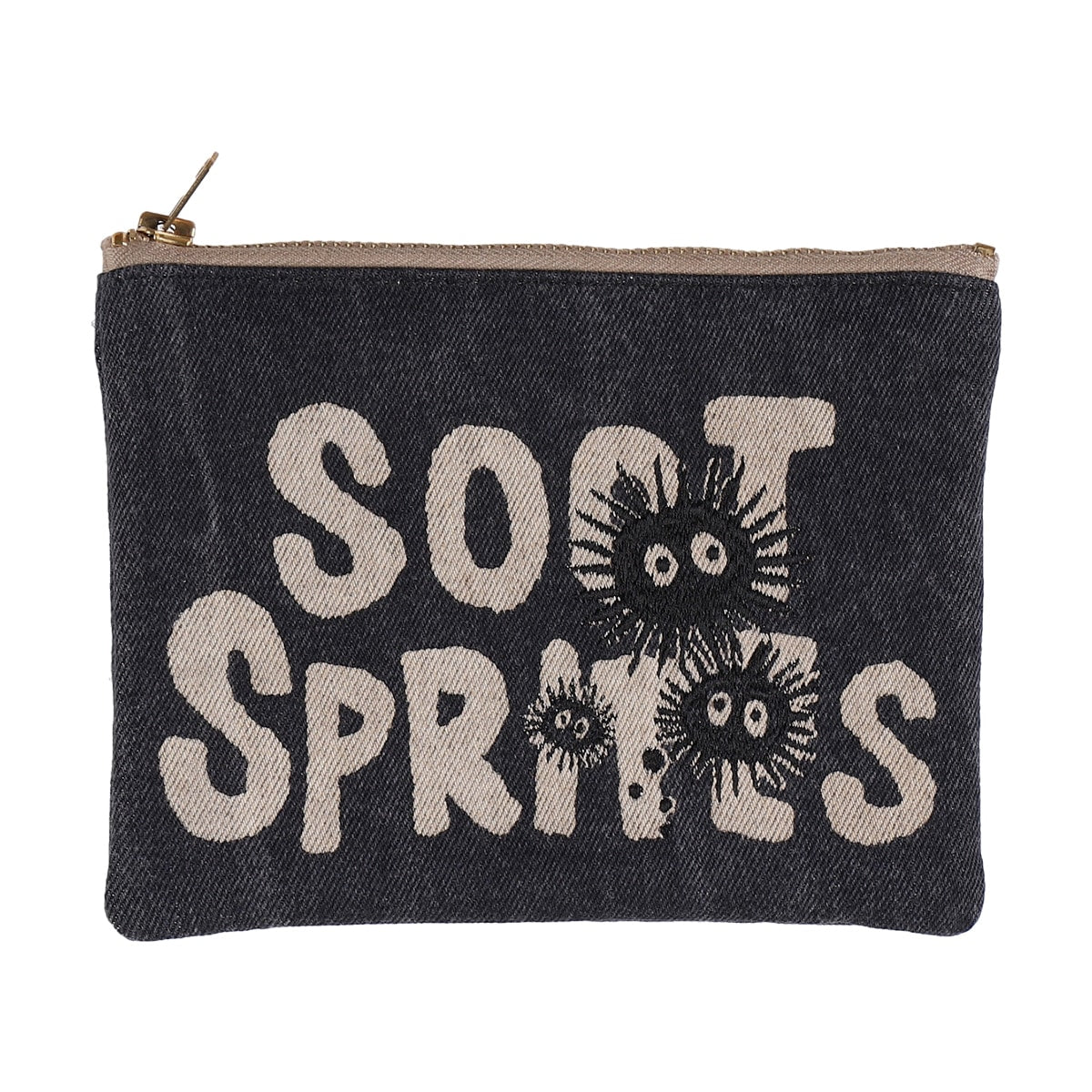 Studio Ghibli - GBL Black Denim Pouches (3 Types) - Soot Sprites - official view 3