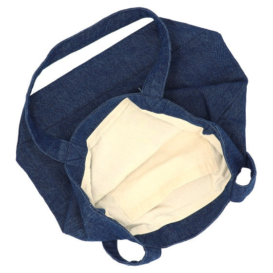 Studio Ghibli GBL Discharge Denim Tote Bags (4 Types) - Indigo Porco Rosso - official view 20