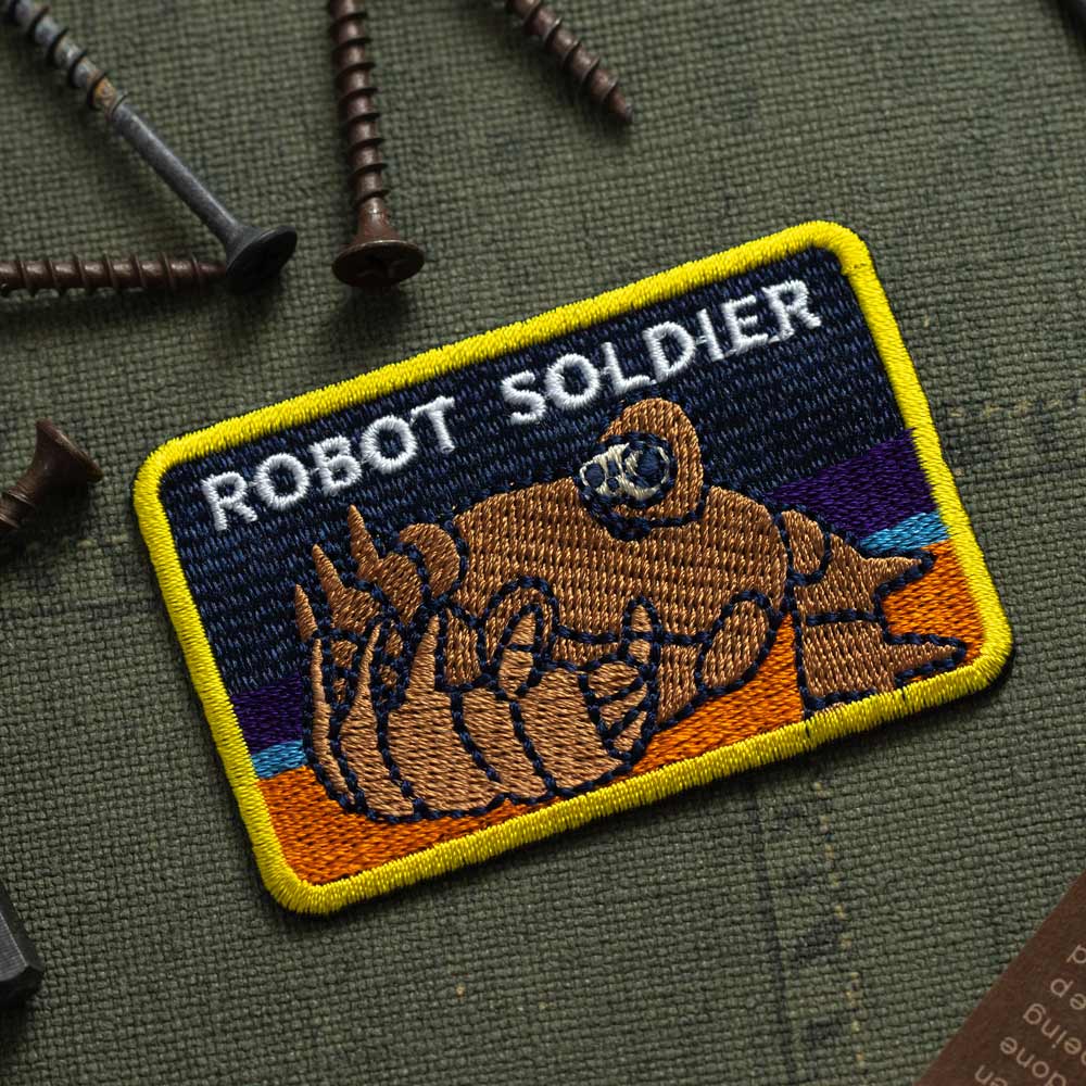 Studio Ghibli GBL Embroidered Iron-On Patches (4 Types) - Robot Soldier Demon - official view 12