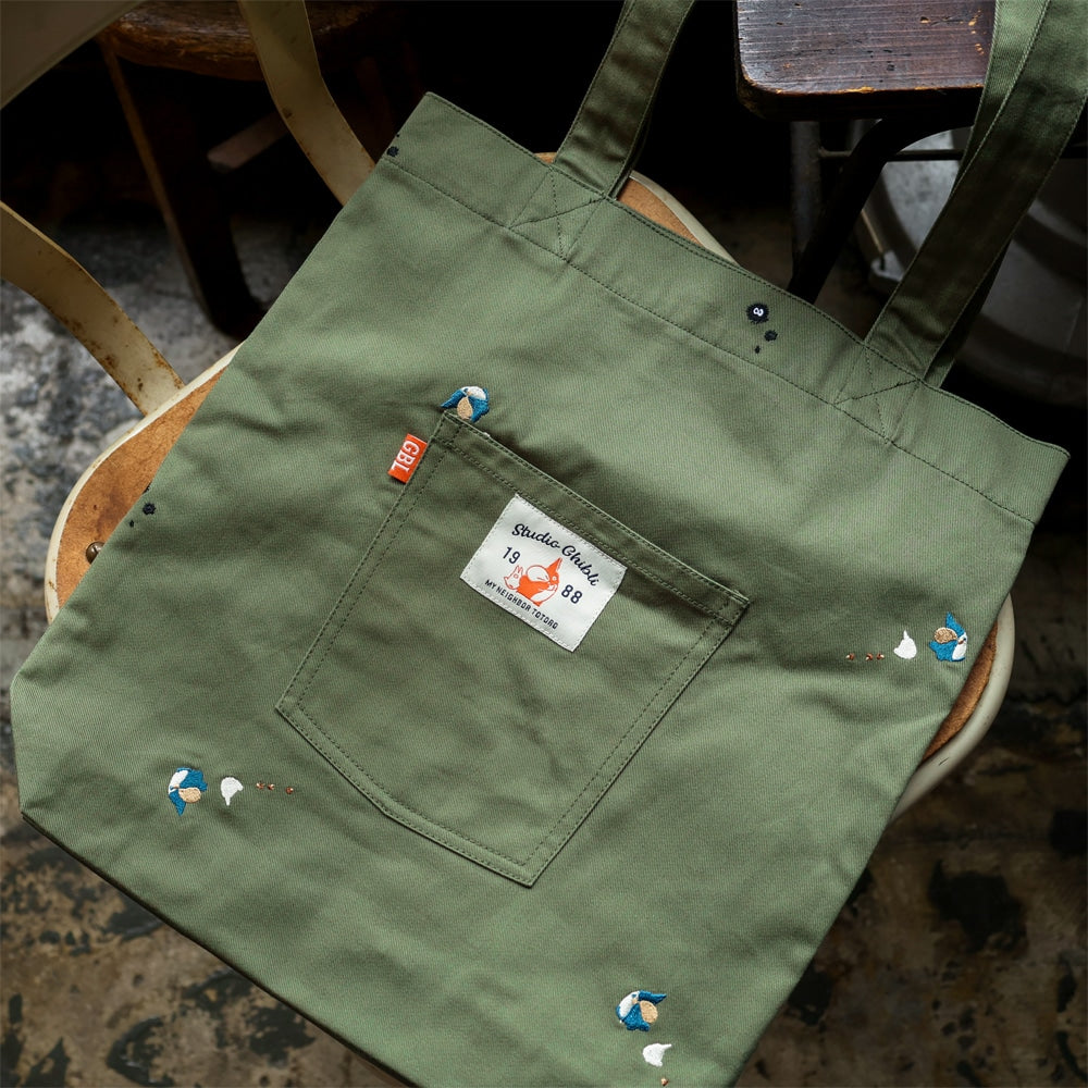Studio Ghibli GBL Embroidered Tote Bags (2 Types) - Totoro Lost Items - official view 1