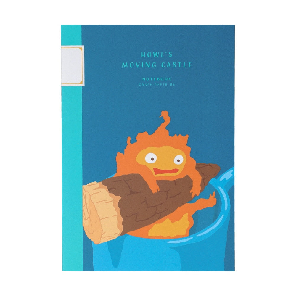 Studio Ghibli Graphic B6 Notebook - Calcifer - Howl's Moving Castle - view 3