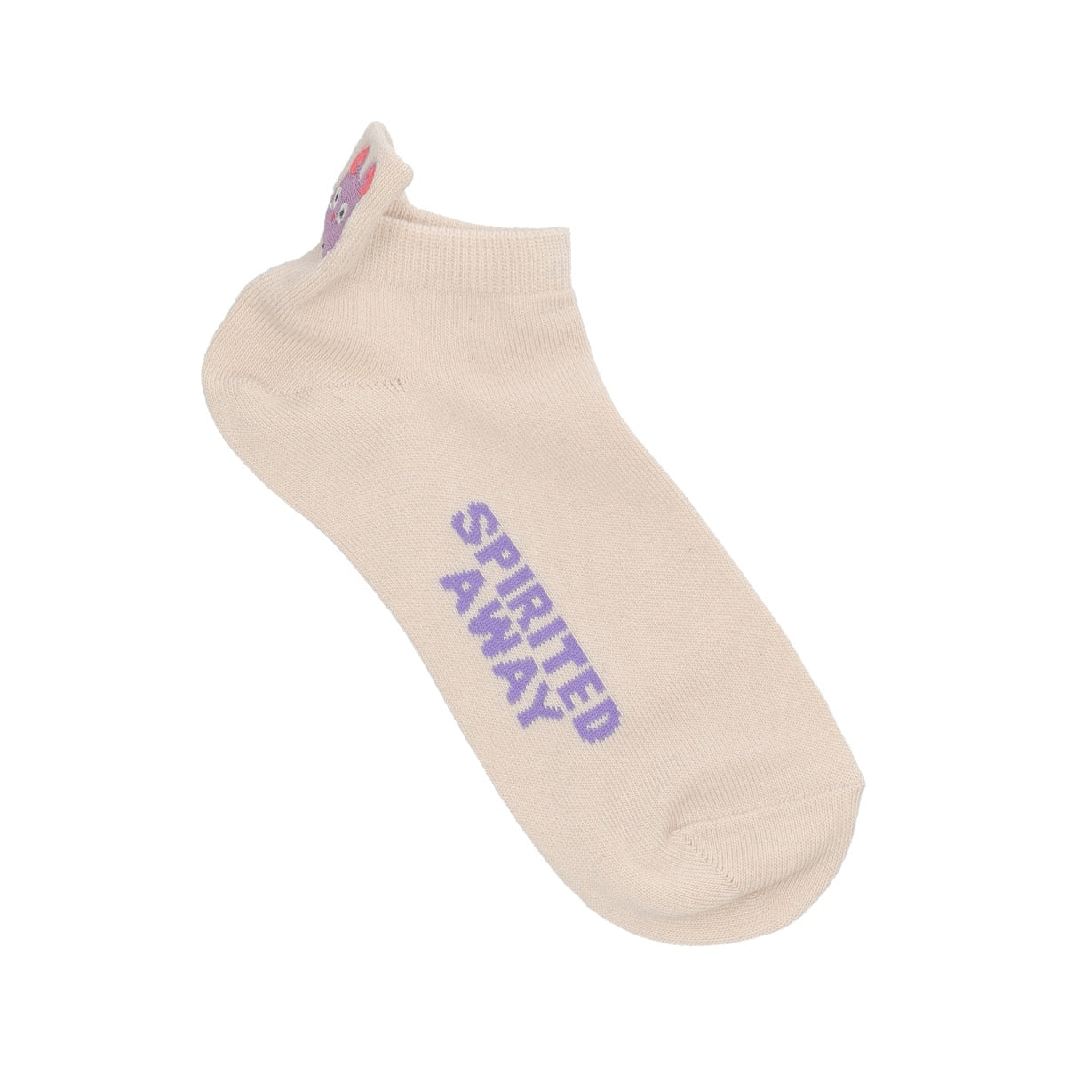 Studio Ghibli Heel-Embroidered Sneaker Socks 23-25 cm (5 Types) - Boh Mouse - White - official view 13