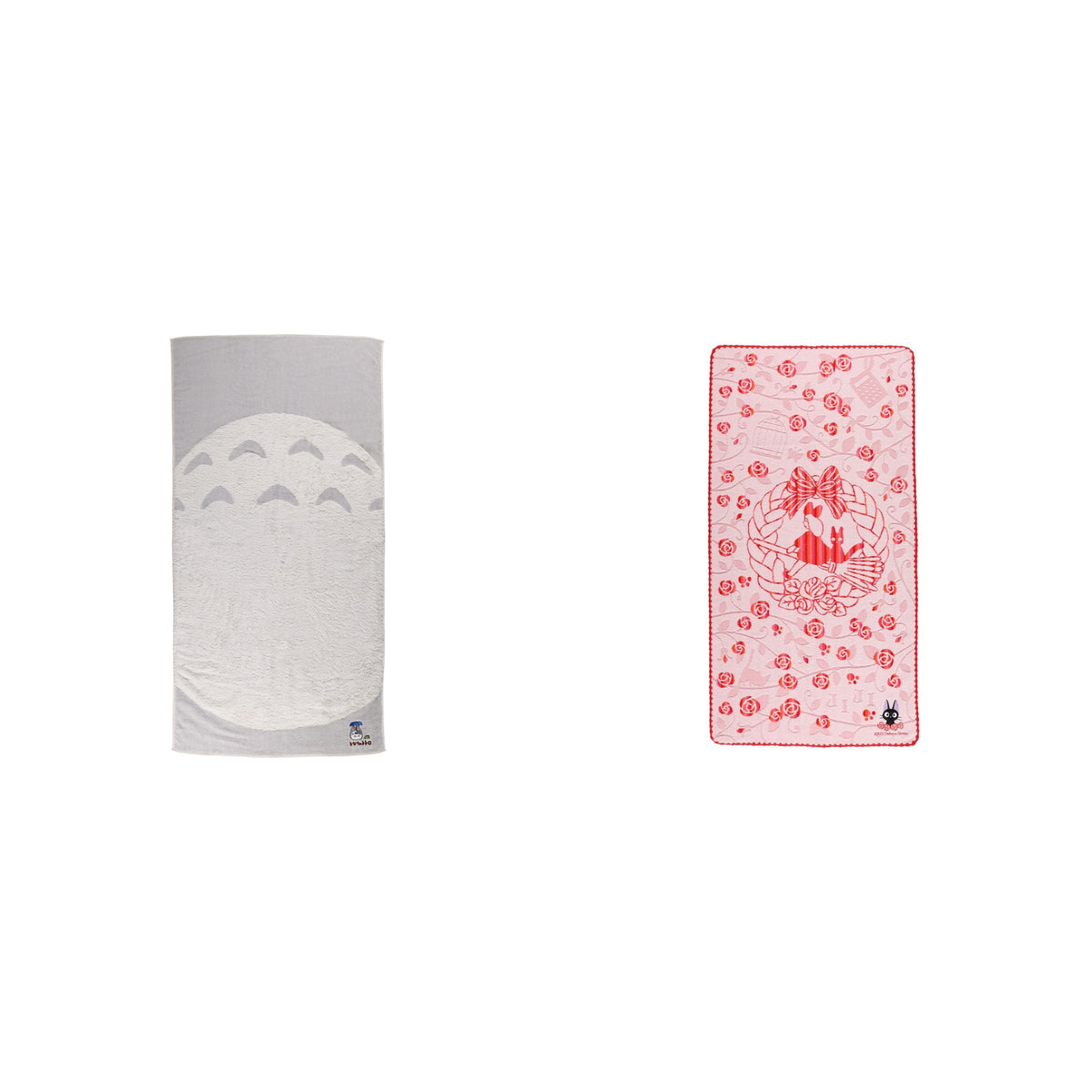 Studio Ghibli - Illustrated Bath Towels (2 Types) - Complete Set, one of every listed towel