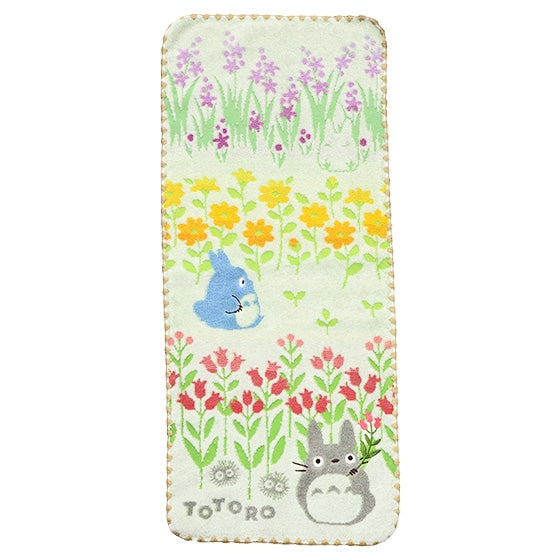 Studio Ghibli - Illustrated Face Towels (10 Types) - Totoro Wildflowers - official view 6