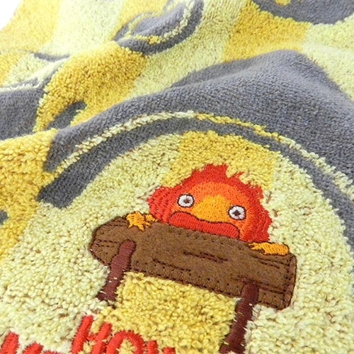 Studio Ghibli - Illustrated Face Towels (10 Types) - Calcifer and the Kitchen - official view 12