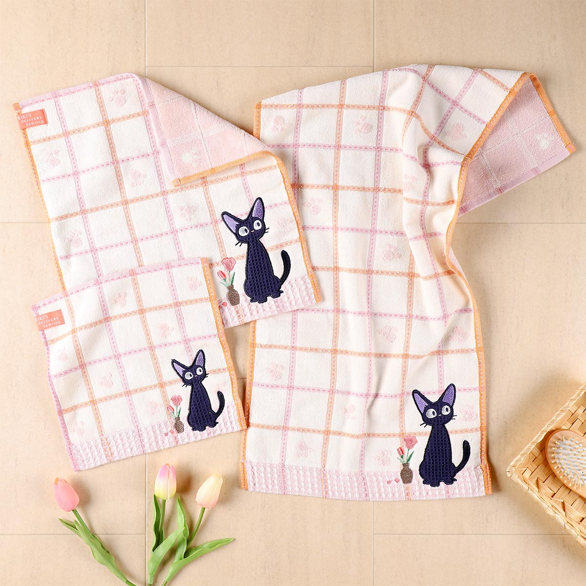 Studio Ghibli - Illustrated Mini Towels (33 Types) - Kiki Waffle Jiji - official view 105