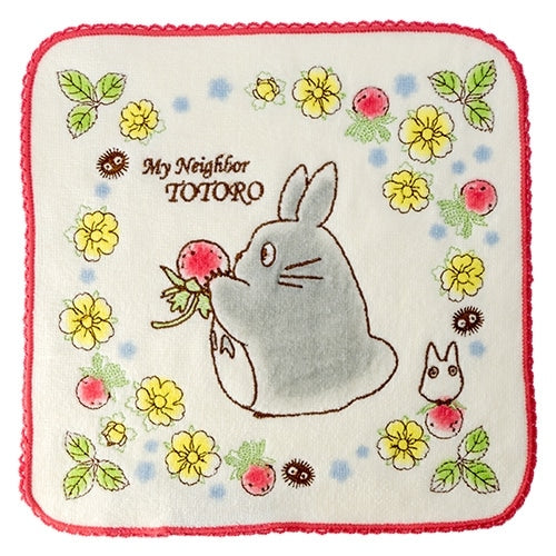 Studio Ghibli - Illustrated Mini Towels (33 Types) - Totoro Red Wild Strawberries - official view 23