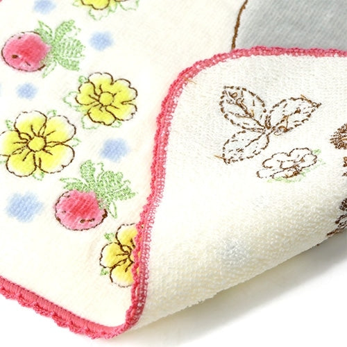 Studio Ghibli - Illustrated Mini Towels (33 Types) - Totoro Red Wild Strawberries - official view 25