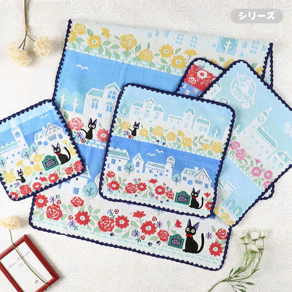 Studio Ghibli - Illustrated Mini Towels (33 Types) - Kiki Blue Skies over Koriko - official view 32