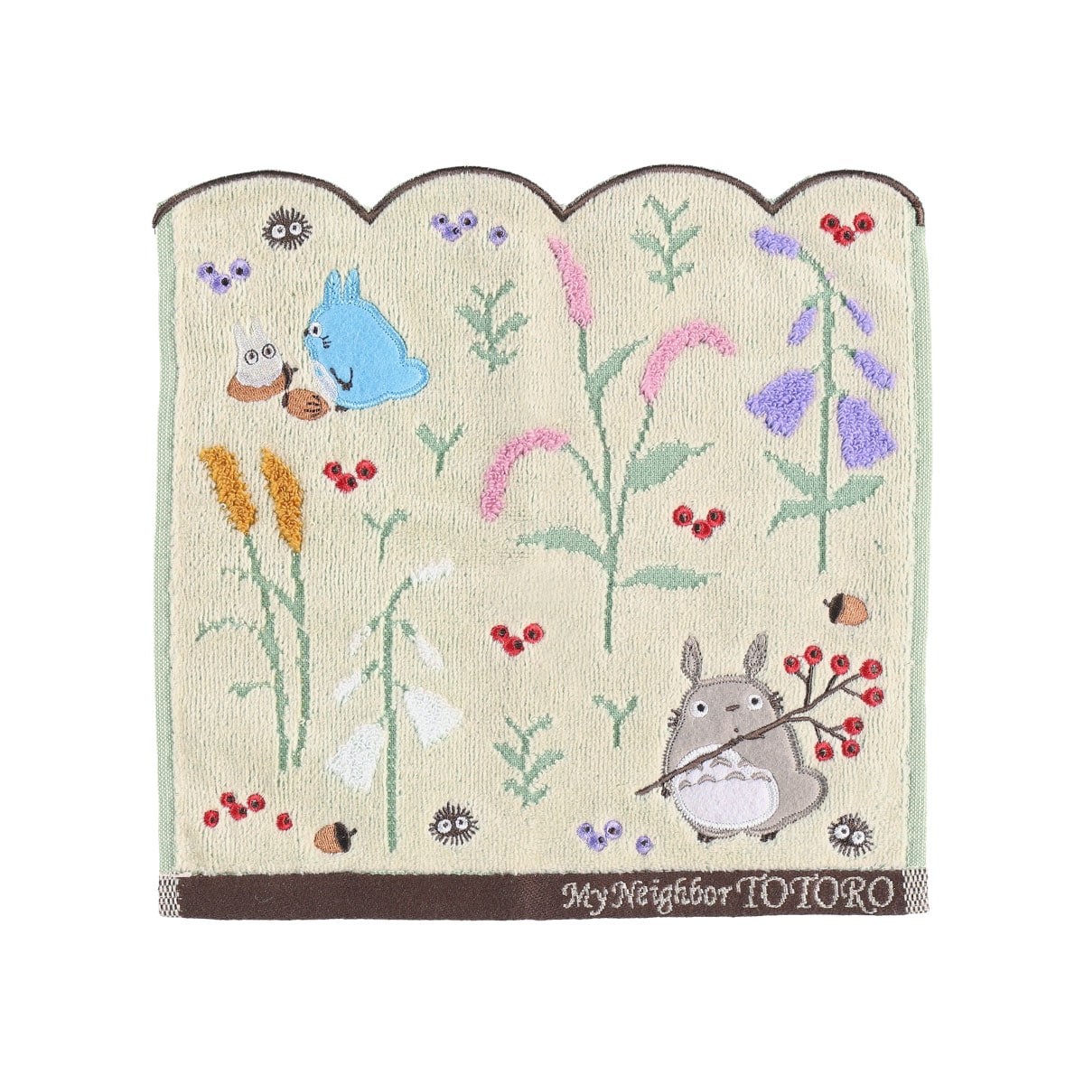 Studio Ghibli - Illustrated Mini Towels (33 Types) - Totoro Autumn Moment - official view 51