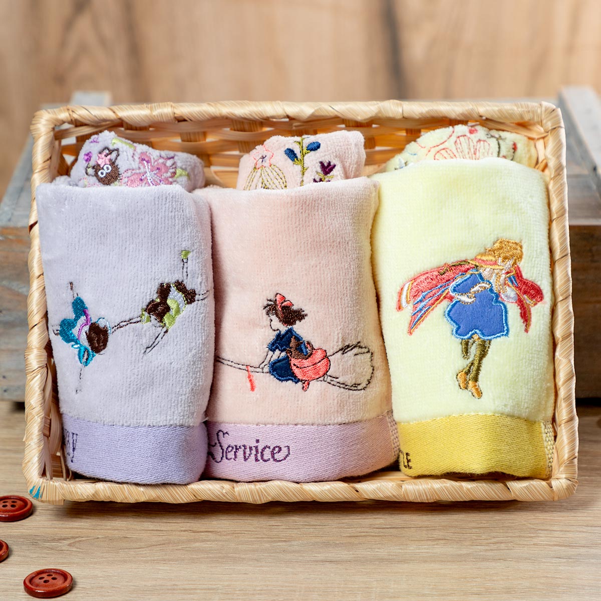 Studio Ghibli - Illustrated Mini Towels (33 Types) - Spirited Away Haku and Chihiro - official view 77