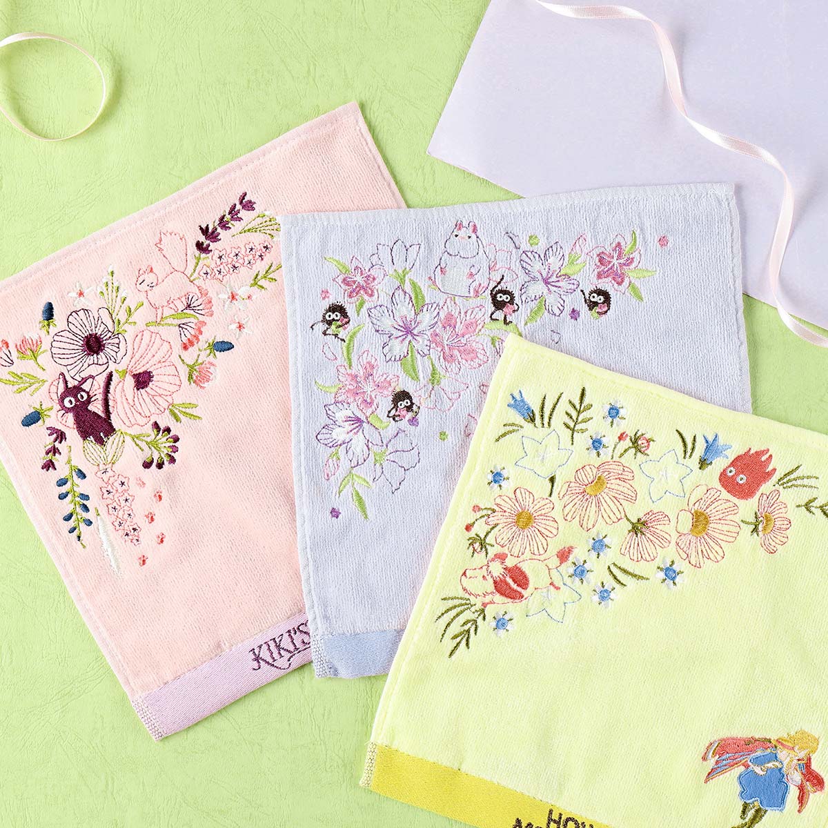 Studio Ghibli - Illustrated Mini Towels (33 Types) - Spirited Away Haku and Chihiro - official view 80