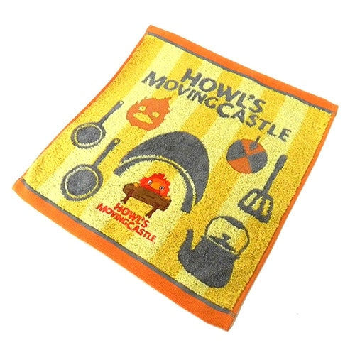 Studio Ghibli - Illustrated Wash Towels (21 Types) - Calcifer and the Kitchen - official view 10