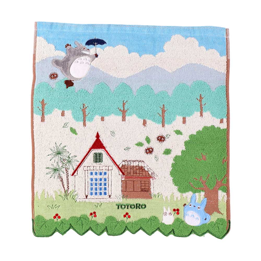 Studio Ghibli - Illustrated Wash Towels (21 Types) - Totoro Sky Walk - official view 15