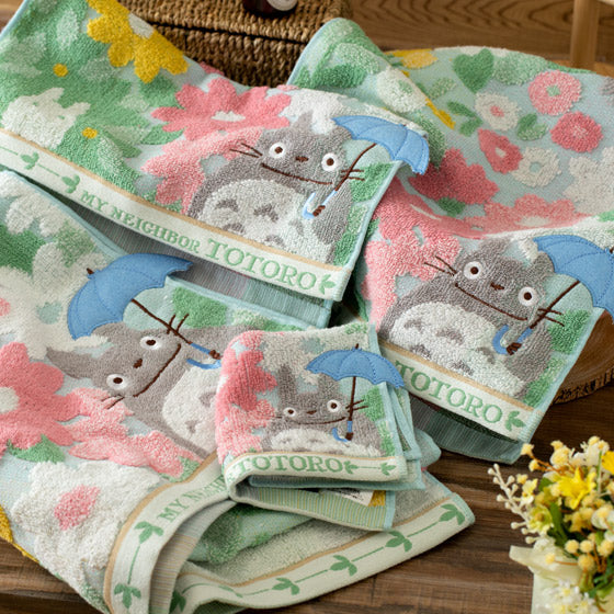Studio Ghibli - Illustrated Wash Towels (21 Types) - Totoro Flower Scenery - official view 46