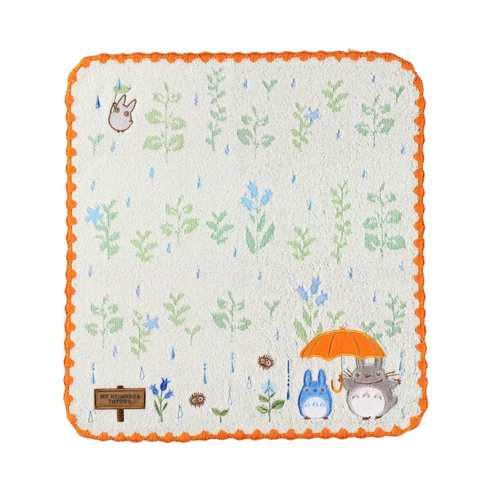Studio Ghibli - Illustrated Wash Towels (21 Types) - Totoro Big Umbrella - official view 54