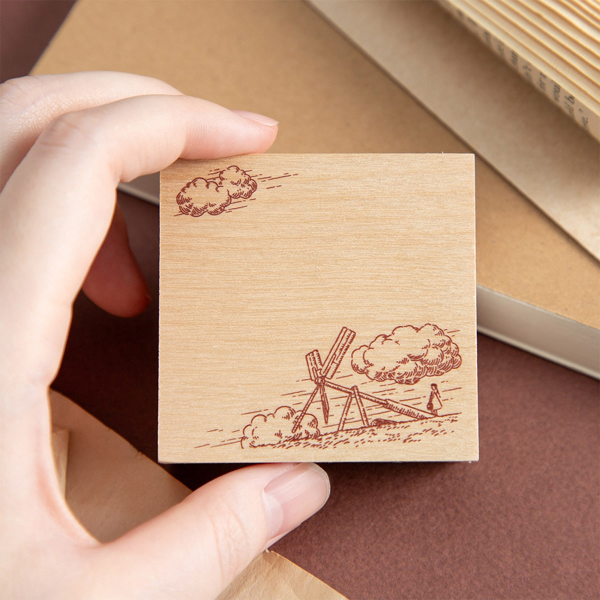Studio Ghibli Irodori Scene Stamps (4 Types) - Laputa Prologue - official view 2