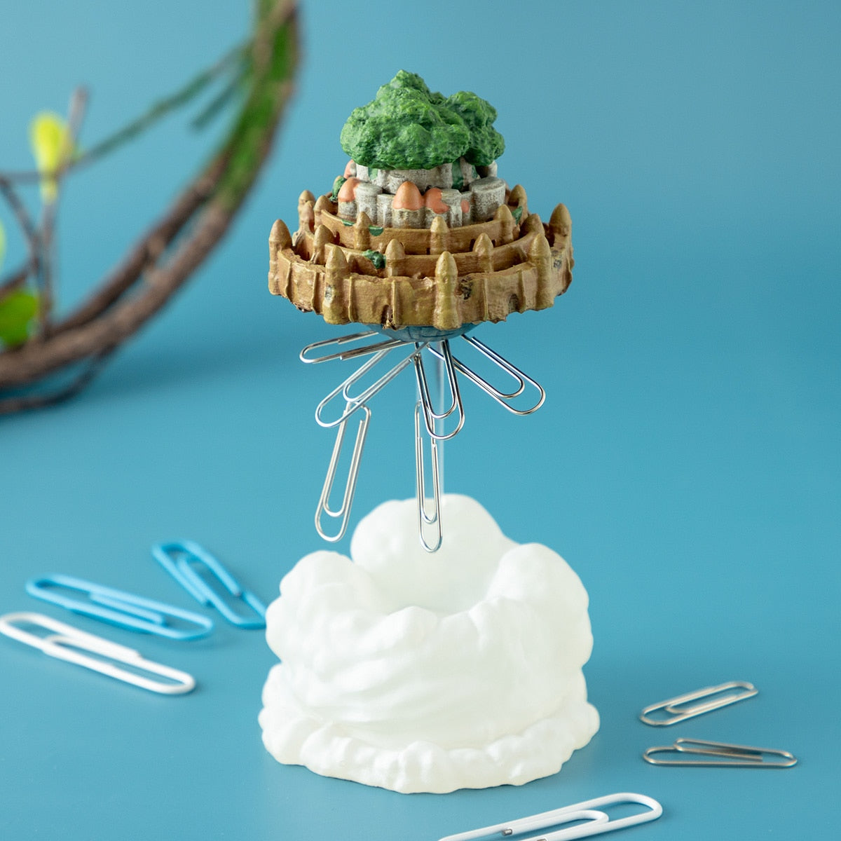 Studio Ghibli Magnetic Clip Holders (2 Types) - Laputa Castle - official view 1