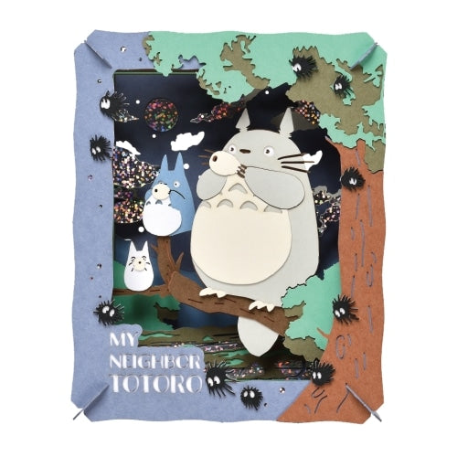 Studio Ghibli - PAPER THEATER Wood and Paper Craft Kits (3 Types) - Totoro Playing the Ocarina - PT-232 - official view 4