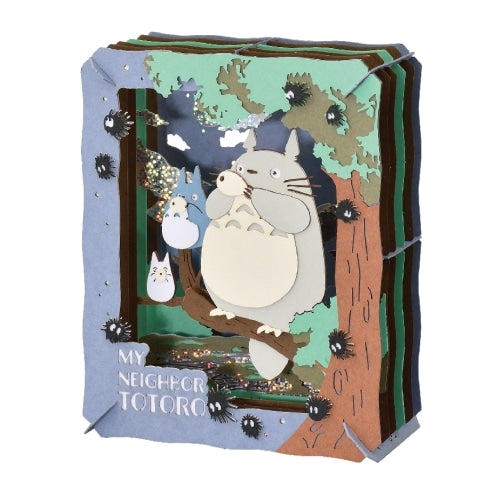 Studio Ghibli - PAPER THEATER Wood and Paper Craft Kits (3 Types) - Totoro Playing the Ocarina - PT-232 - official view 5