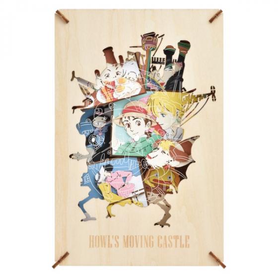 Studio Ghibli - PAPER THEATER Wood Style Large Kits (4 Types) - Howl's Moving Castle - PT-WL20 - official view 3