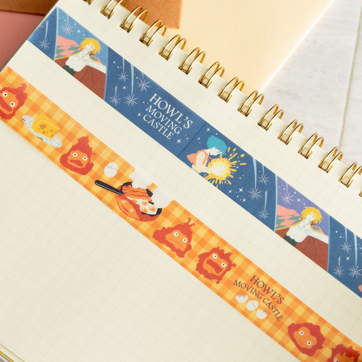 Studio Ghibli - Patterned Masking Tape Packs (7 Types) - Howl Bacon and Eggs - official view 29