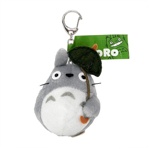 Studio Ghibli - Plush Keyrings (12 Types) - Totoro with an Umbrella - official view 3